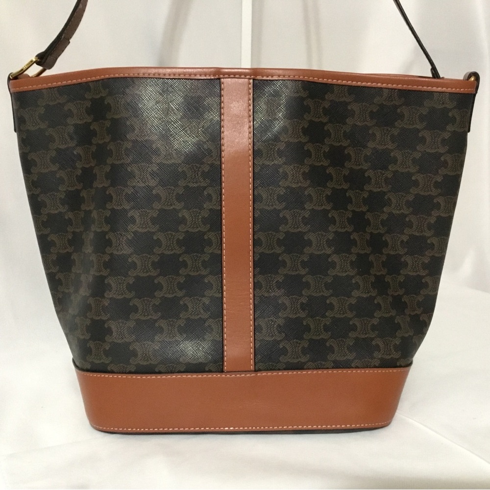 Celine Brown and Black Crossbody Bag